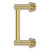 Allied Brass Fresno Collection Pull For Shower Door in Unlacquered Brass