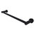 Allied Brass Fresno Collection Towel Bar For Glass Panel Mounting in Matte Black