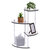 Allied Brass Foxtrot Collection 4-Tier Glass Wall Shelf in Polished Chrome