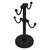 Allied Brass Assorted Free Standing Collection Countertop 4 Coffee Mug Holder with Dotted Detail in Matte Black