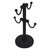 Allied Brass Assorted Free Standing Collection Countertop 4 Coffee Mug Holder with Grooved Detail in Matte Black