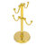 Allied Brass Assorted Free Standing Collection Countertop 4 Coffee Mug Holder with Grooved Detail in Polished Brass