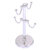 Allied Brass Assorted Free Standing Collection Countertop 4 Coffee Mug Holder with Grooved Detail in Polished Chrome