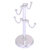 Allied Brass Assorted Free Standing Collection Countertop 4 Coffee Mug Holder with Grooved Detail in Satin Chrome