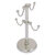 Allied Brass Assorted Free Standing Collection Countertop 4 Coffee Mug Holder with Grooved Detail in Satin Nickel
