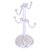 Allied Brass Assorted Free Standing Collection Countertop 4 Coffee Mug Holder with Twisted Detail in Satin Chrome