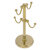 Allied Brass Assorted Free Standing Collection Countertop 4 Coffee Mug Holder with Twisted Detail in Unlacquered Brass