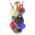 Allied Brass Assorted Free Standing Collection Countertop 6 Coffee Mug Holder with Dotted Detail in Brushed Bronze
