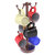 Allied Brass Assorted Free Standing Collection Countertop 6 Coffee Mug Holder with Dotted Detail in Antique Copper