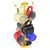 Allied Brass Assorted Free Standing Collection Countertop 6 Coffee Mug Holder with Dotted Detail in Polished Brass