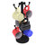 Allied Brass Assorted Free Standing Collection Countertop 6 Coffee Mug Holder with Grooved Detail in Matte Black