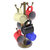 Allied Brass Assorted Free Standing Collection Countertop 6 Coffee Mug Holder with Twisted Detail in Antique Brass