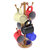 Allied Brass Assorted Free Standing Collection Countertop 6 Coffee Mug Holder with Twisted Detail in Brushed Bronze