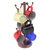 Allied Brass Assorted Free Standing Collection Countertop 6 Coffee Mug Holder with Twisted Detail in Antique Copper