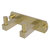Allied Brass Montero Collection 2-Position Multi Hook in Satin Brass