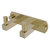 Allied Brass Montero Collection 2-Position Multi Hook in Unlacquered Brass