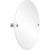 Oval Mirror with Polished Nickel Hardware