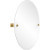 Oval Mirror with Unlacquered Brass Hardware