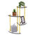 Allied Brass Fresno Collection 4-Tier Glass Wall Shelf in Polished Brass