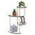 Allied Brass Fresno Collection 4-Tier Glass Wall Shelf in Polished Nickel