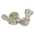 Allied Brass Pipeline Collection Tri-Hook in Satin Nickel