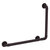 Allied Brass Pipeline Collection 18'' x 24'' Right Hand 90 Degrees Grab Bar in Antique Bronze