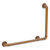 Allied Brass Pipeline Collection 18'' x 24'' Right Hand 90 Degrees Grab Bar in Brushed Bronze