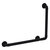 Allied Brass Pipeline Collection 18'' x 24'' Right Hand 90 Degrees Grab Bar in Matte Black