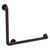 Allied Brass Pipeline Collection 18'' x 24'' Left Hand 90 Degrees Grab Bar in Antique Bronze