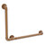 Allied Brass Pipeline Collection 18'' x 24'' Left Hand 90 Degrees Grab Bar in Brushed Bronze