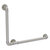 Allied Brass Pipeline Collection 18'' x 24'' Left Hand 90 Degrees Grab Bar in Satin Nickel
