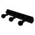 Allied Brass Prestige Skyline Collection 3-Position Multi Peg in Matte Black
