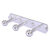 Allied Brass Prestige Skyline Collection 3-Position Multi Peg in Satin Chrome