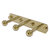 Allied Brass Prestige Skyline Collection 3-Position Multi Peg in Unlacquered Brass