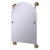Allied Brass Prestige Skyline Collection Arched Top Frameless Rail Mounted Mirror in Antique Pewter
