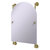 Allied Brass Prestige Skyline Collection Arched Top Frameless Rail Mounted Mirror in Satin Brass