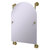 Allied Brass Prestige Skyline Collection Arched Top Frameless Rail Mounted Mirror in Unlacquered Brass