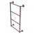 Allied Brass Prestige Skyline Collection 4-Tier 30'' Ladder Towel Bar with Grooved Detail in Antique Copper