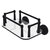 Allied Brass Prestige Skyline Collection Wall Mounted Glass Guest Towel Tray in Matte Black