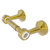 Allied Brass Pacific Beach Collection Two Post Toilet Tissue Holder with Smooth Accents in Polished Brass