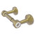 Allied Brass Pacific Beach Collection Two Post Toilet Tissue Holder with Smooth Accents in Satin Brass