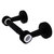 Allied Brass Pacific Beach Collection Two Post Toilet Tissue Holder with Dotted Accents in Matte Black