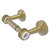 Allied Brass Pacific Beach Collection Two Post Toilet Tissue Holder with Dotted Accents in Satin Brass