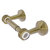 Allied Brass Pacific Beach Collection Two Post Toilet Tissue Holder with Dotted Accents in Unlacquered Brass