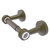 Allied Brass Pacific Beach Collection Two Post Toilet Tissue Holder with Grooved Accents in Antique Brass