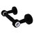 Allied Brass Pacific Beach Collection Two Post Toilet Tissue Holder with Grooved Accents in Matte Black