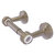 Allied Brass Pacific Beach Collection Two Post Toilet Tissue Holder with Grooved Accents in Antique Pewter
