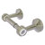 Allied Brass Pacific Beach Collection Two Post Toilet Tissue Holder with Grooved Accents in Polished Nickel