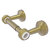 Allied Brass Pacific Beach Collection Two Post Toilet Tissue Holder with Grooved Accents in Satin Brass
