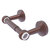 Allied Brass Pacific Beach Collection Two Post Toilet Tissue Holder with Twisted Accents in Antique Copper